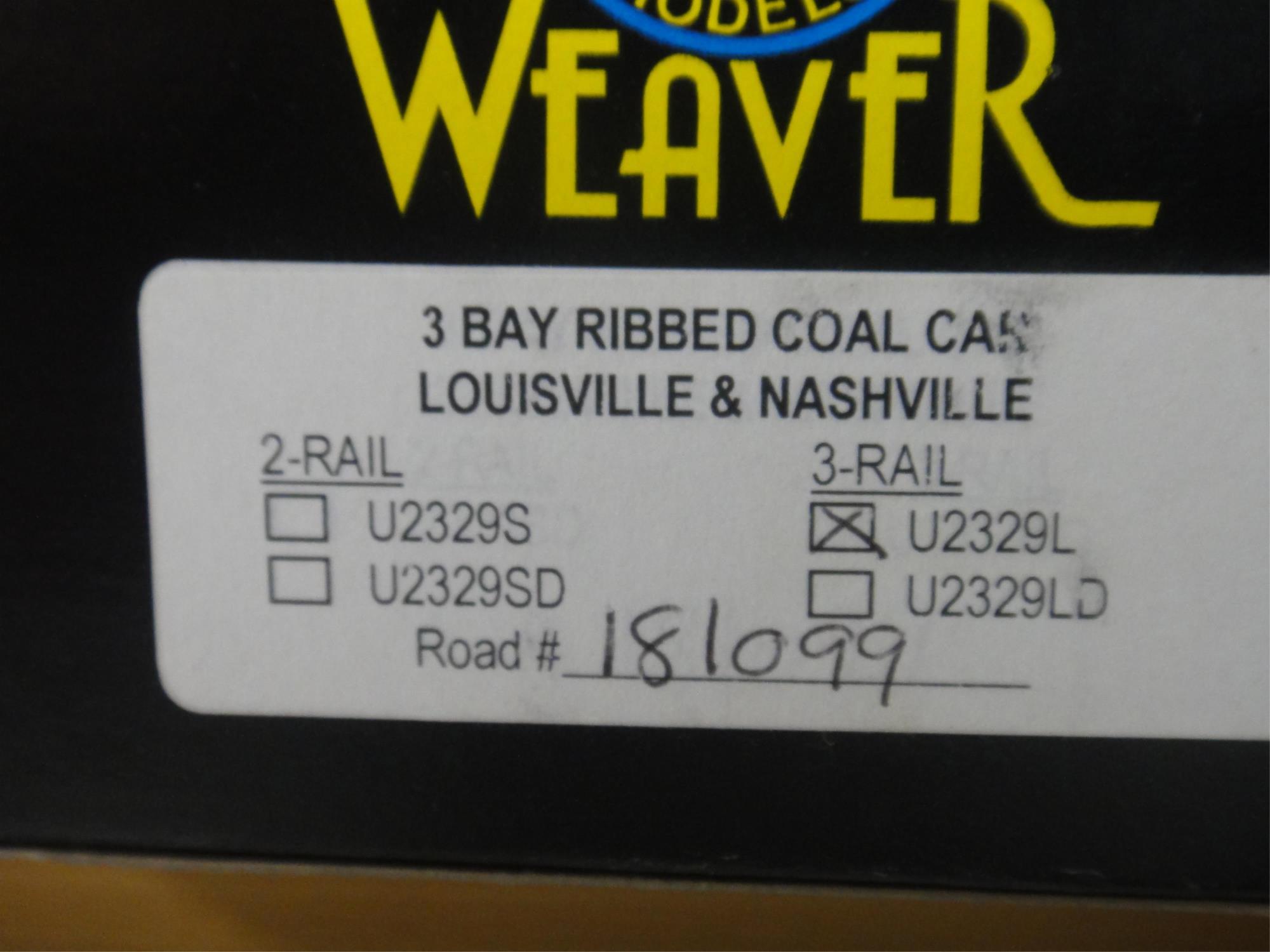 4 WEAVER ULTRA LINE   3 RAIL O GAUGE COAL CARS WIT