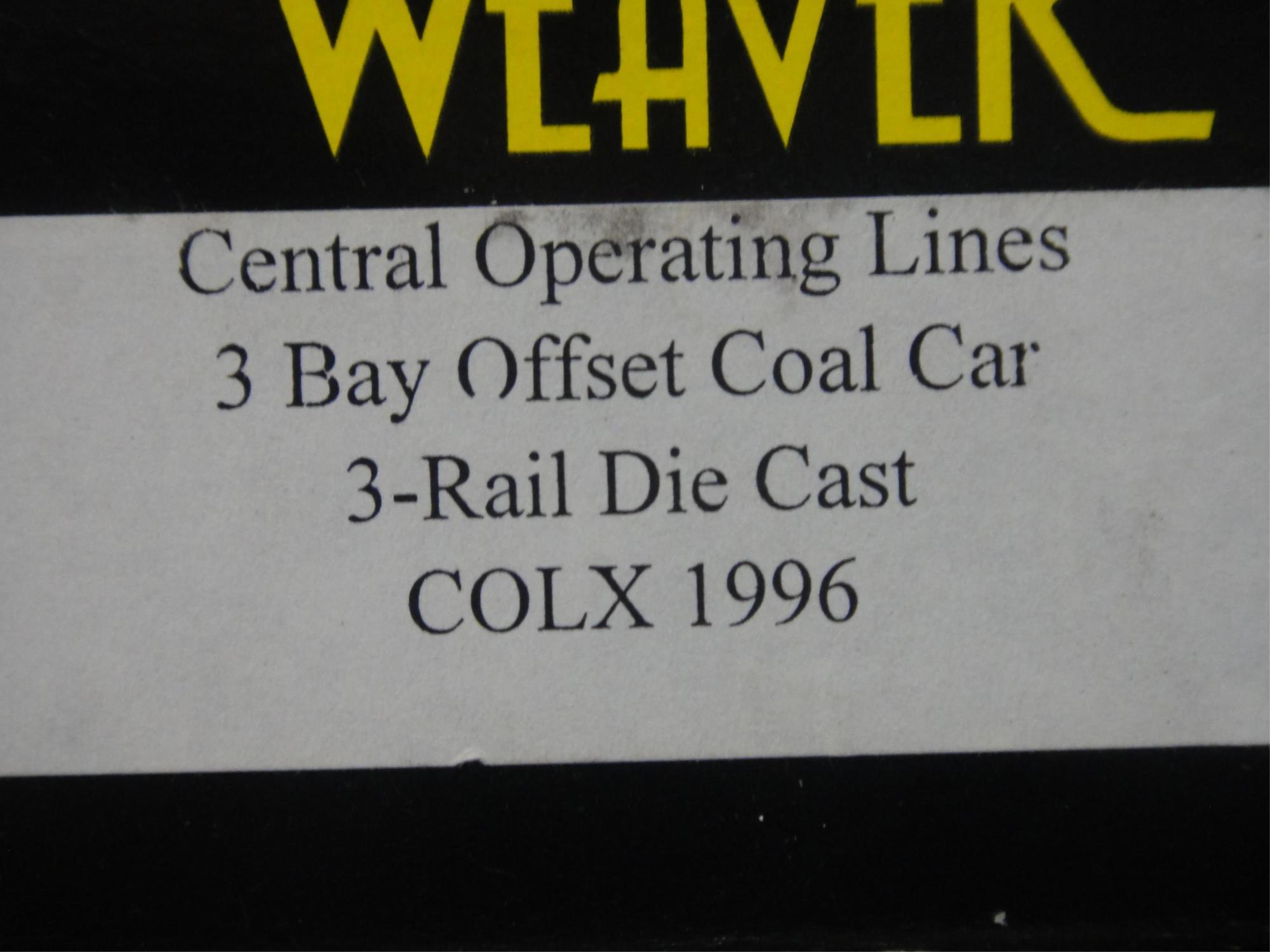 4 WEAVER ULTRA LINE   3 RAIL O GAUGE COAL CARS WIT