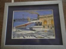 FRAMED TRAIN PICTURE