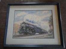 FRAMED B&O STEAMER PICTURE