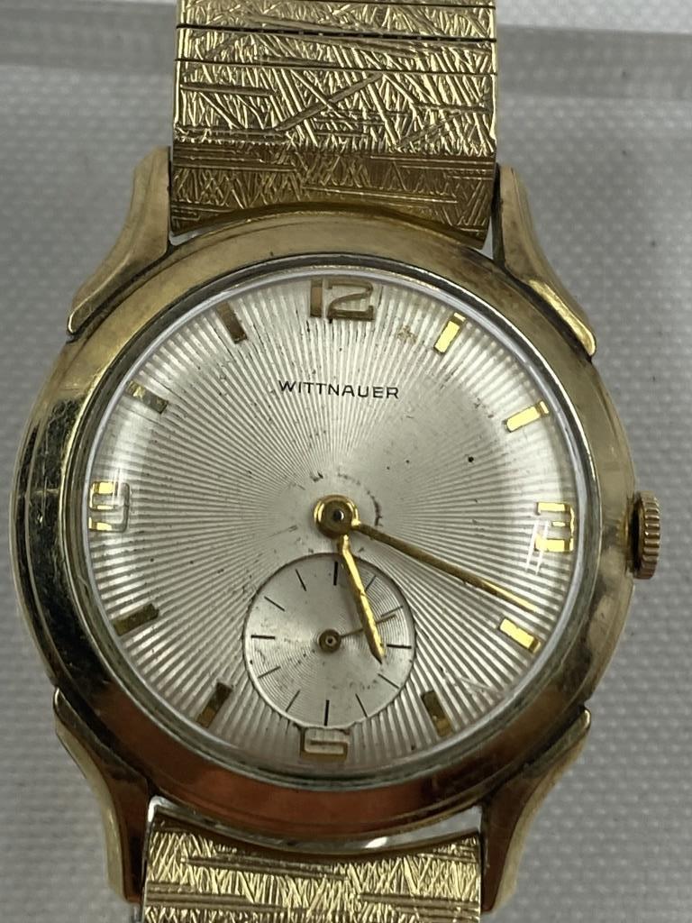 VINTAGE WITTNAUER "SUNBURST" FACE WATCH