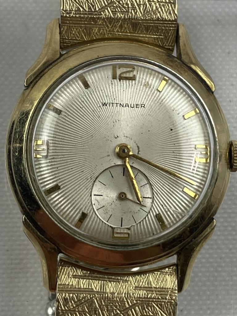 VINTAGE WITTNAUER "SUNBURST" FACE WATCH