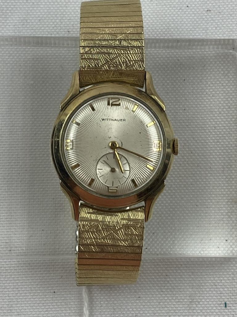 VINTAGE WITTNAUER "SUNBURST" FACE WATCH