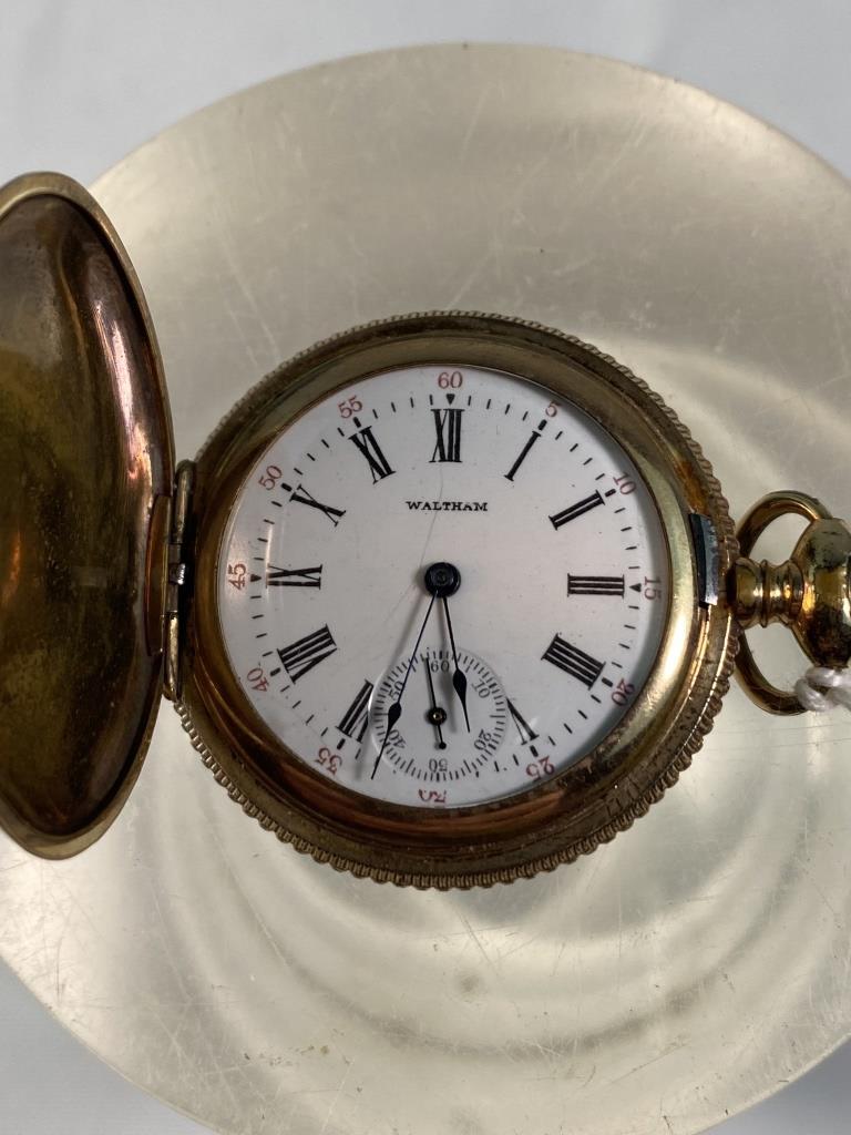 WALTHAM HUNTER CASE POCKET WATCH