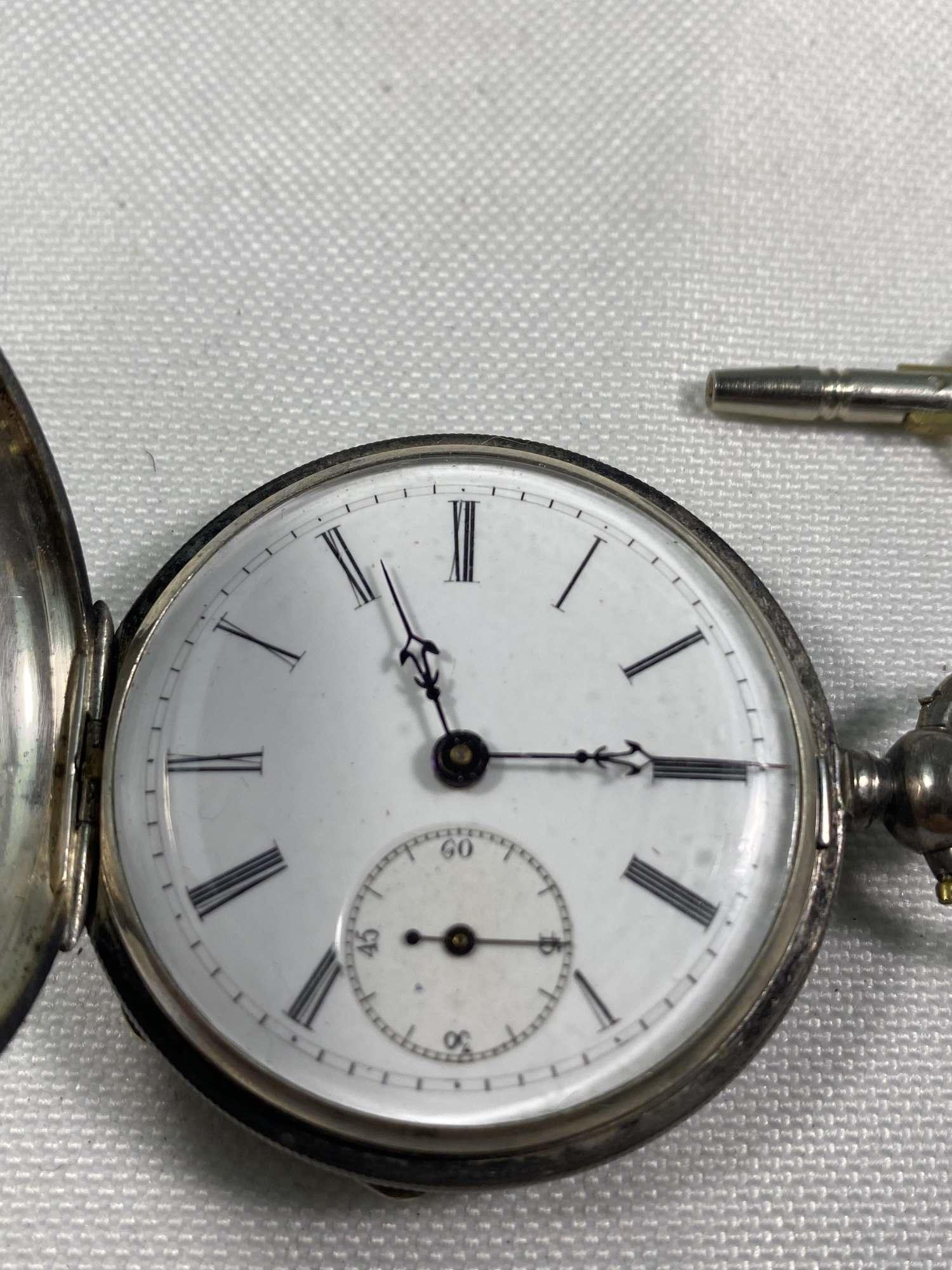 VINTAGE G TUVET SWISS KEY WIND POCKET WATCH