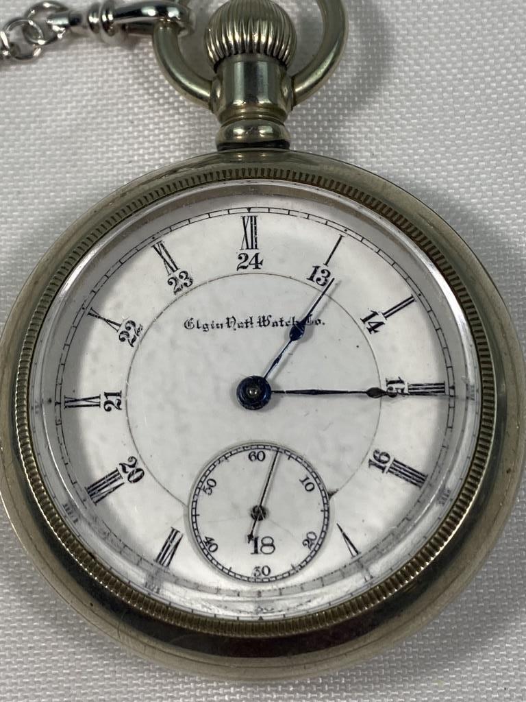 ELGIN OPEN FACE WITH SILVEROD CASE