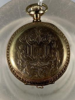 BEAUTIFUL WALTHAM HUNTER CASE POCKET WATCH