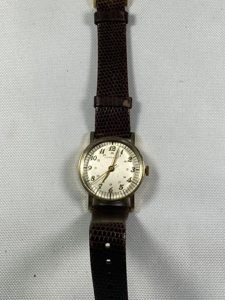 WONDERFUL LONGINES MILITARY STYLE WITH HACK SET