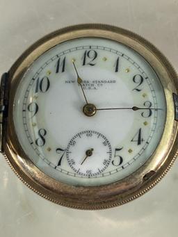 NEW YORK STANDARD HUNTER CASE POCKET WATCH