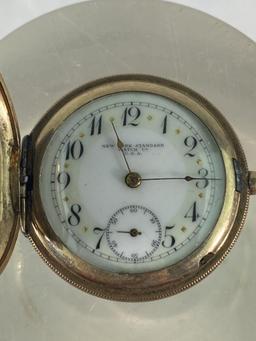 NEW YORK STANDARD HUNTER CASE POCKET WATCH