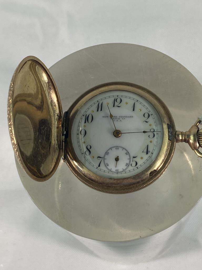 NEW YORK STANDARD HUNTER CASE POCKET WATCH