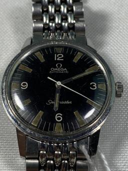 OMEGA AUTOMATIC SEAMASTER BLACK FACE