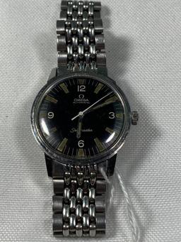 OMEGA AUTOMATIC SEAMASTER BLACK FACE