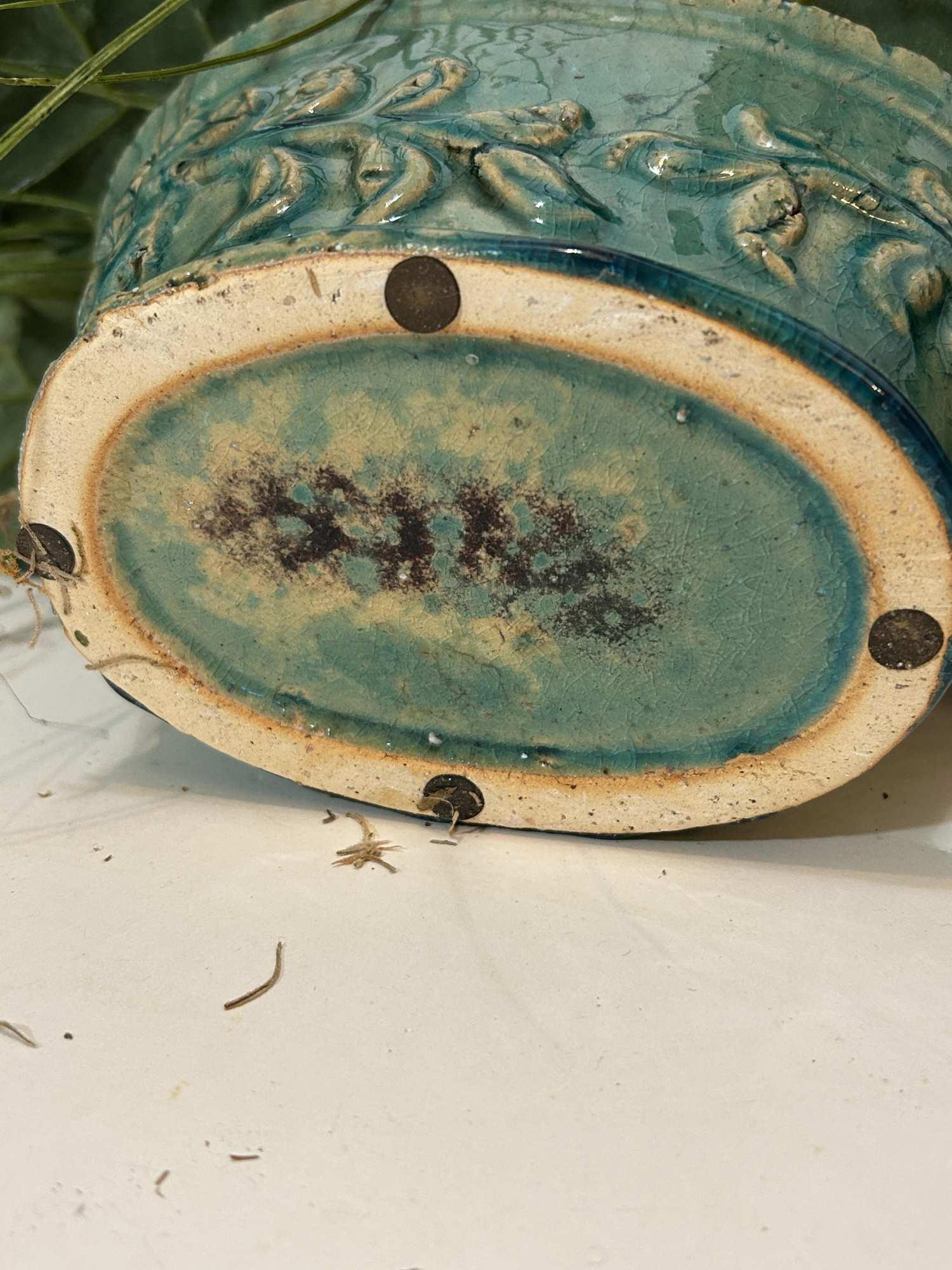 SIX PIECES OF FLORAL AND CONTAINERS