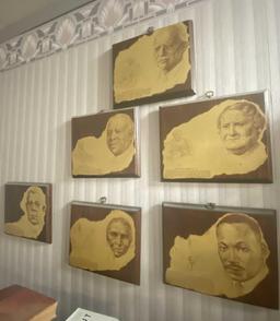 SIX PLAQUES OF HISTORIC AFRICIAN AMERICAN FIGURES