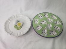 TWO ADORABLE EGG TRAYS