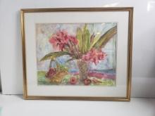 HAZEL CAMP WATERCOLOR "CHARLES' LILIES"