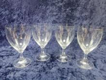 SHOTT ZWEISEL NECKAR CLEAR WATER GOBLETS