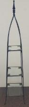 IRON AND GLASS PLANT STAND