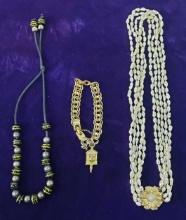 FOUR STRAND FRESHWATER PEARL NECKLACE AND MORE