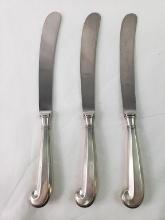 THREE COLONIAL WILLIAMSBURG KIRK STIEFF KNIVES