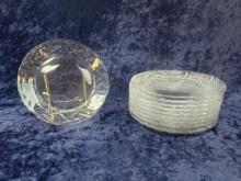 TEN MORE ROCK CUT TIFFANY PLATES
