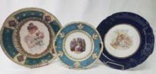 THREE PORCELAIN CABINET PLATES