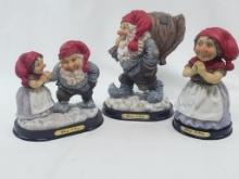 THREE ROLF LIDBERG TROLLS
