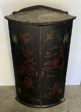 CORNER HANGING CABINET WITH ORIENTAL DESIGN