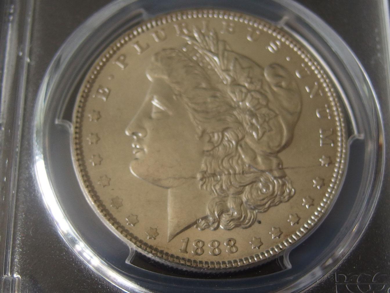2 GRADED SILVER COINS