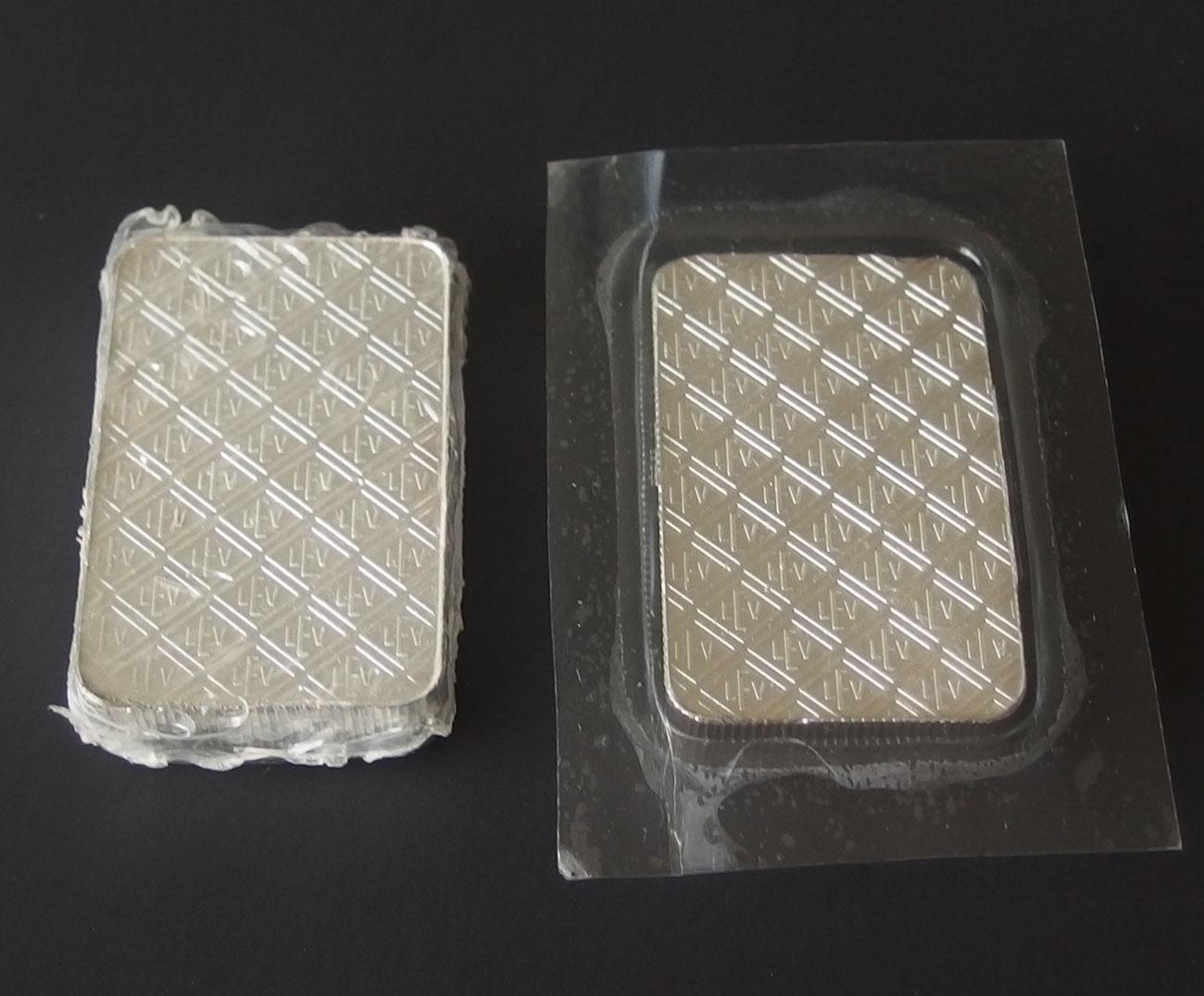 2 GEIGER 100 GRAM 0.999 SILVER BARS SEALED