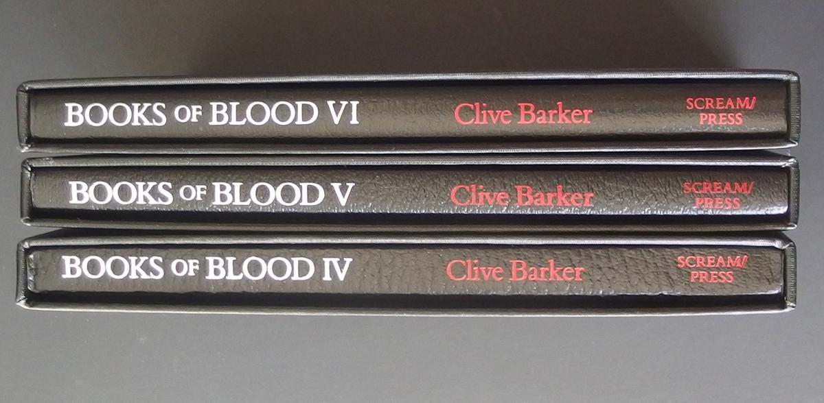 CLIVE BARKER BOOKS OF BLOOD 3 VOL SIGNED 1ST ED.