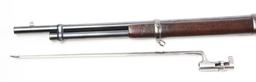 (A) Winchester Model 1866 Lever Action Musket with Bayonet.