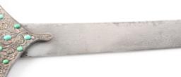 Fine Jade Hilted Silver Mounted Shamshir.