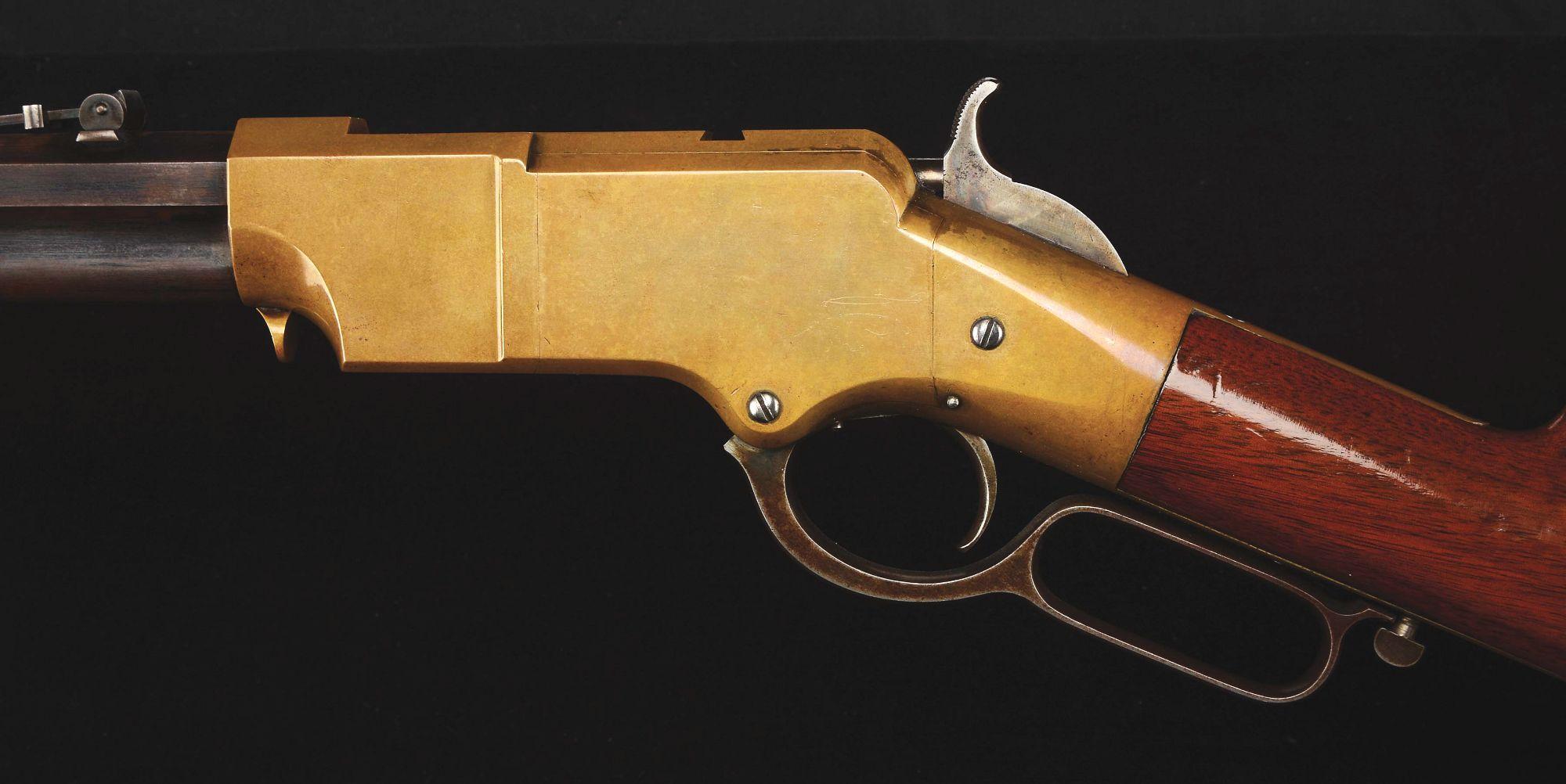 (A) Magnificent New Haven Arms Model 1860 Henry Lever Action Rifle (1862).