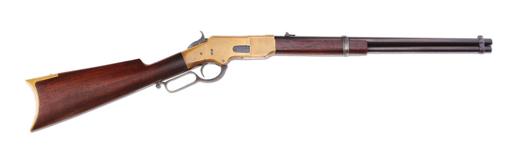 (A) Exceedingly Rare & Desirable Flatside Winchester 1866 Saddle Ring Carbine - 1st Model (1868).