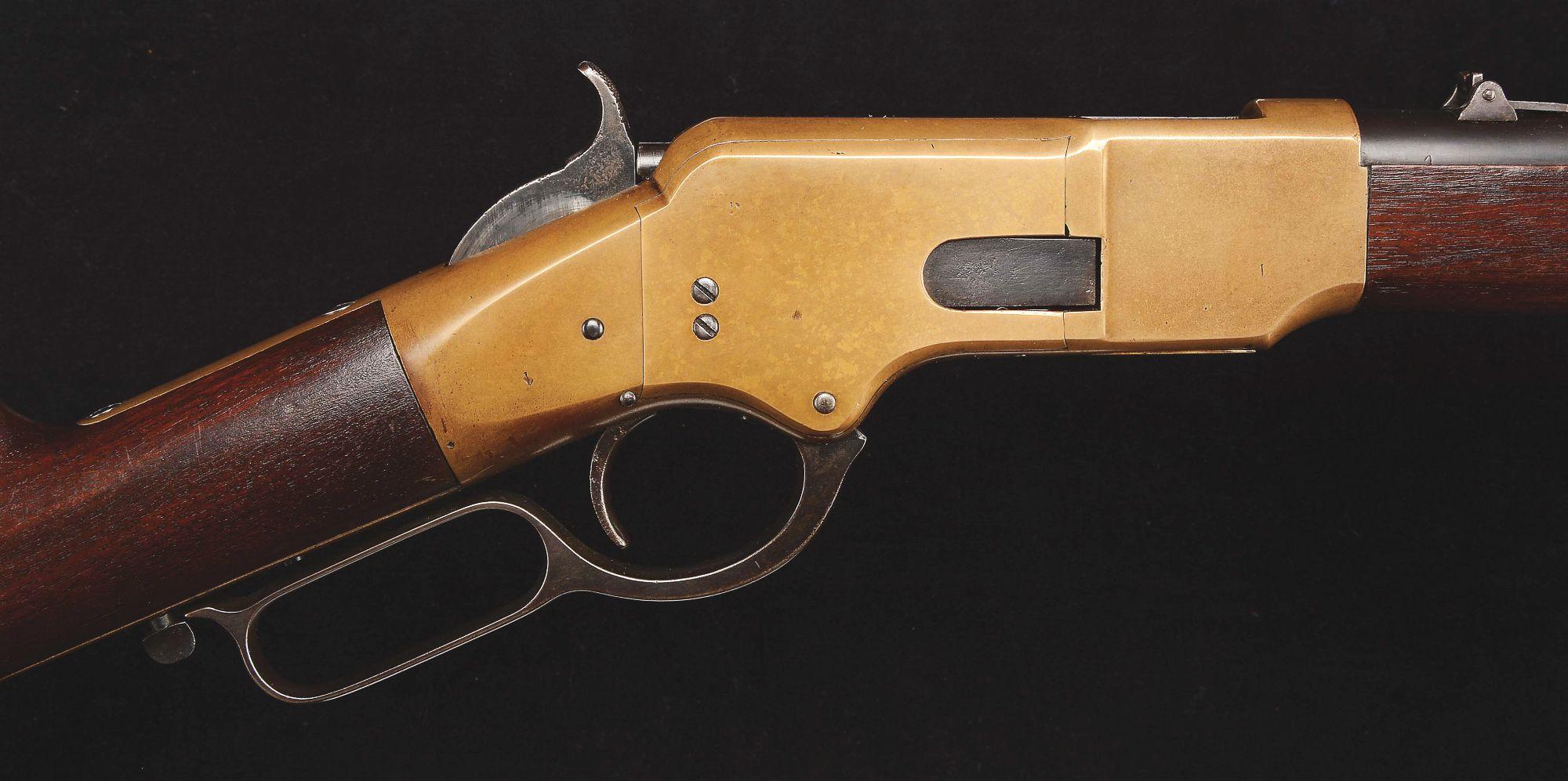 (A) Exceedingly Rare & Desirable Flatside Winchester 1866 Saddle Ring Carbine - 1st Model (1868).
