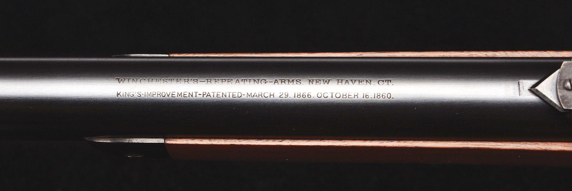 (A) Stunning Winchester Model 1873 Lever Action Rifle (1883).