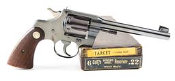 (C) Boxed Pre-War Colt Officer's Model .22 Double Action Target Revolver (1937).