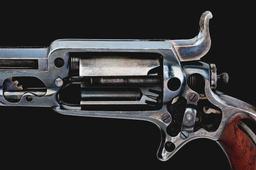(A) Extremely Rare Colt Factory Cutaway 1855 Side Hammer Root Revolver (1857).