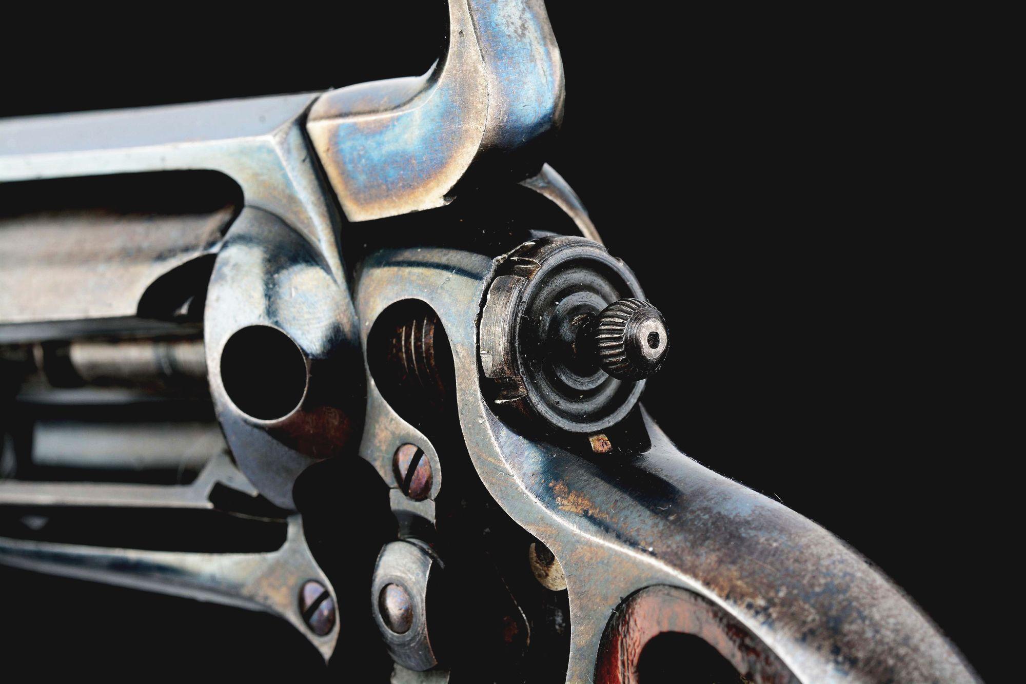 (A) Extremely Rare Colt Factory Cutaway 1855 Side Hammer Root Revolver (1857).