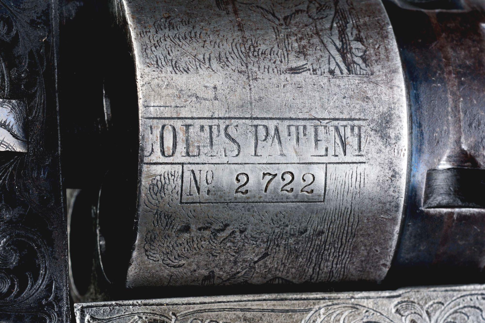 (A) Rare Factory Engraved Cased Colt Model 1862 Pocket Navy with Ivory Grips (1861).