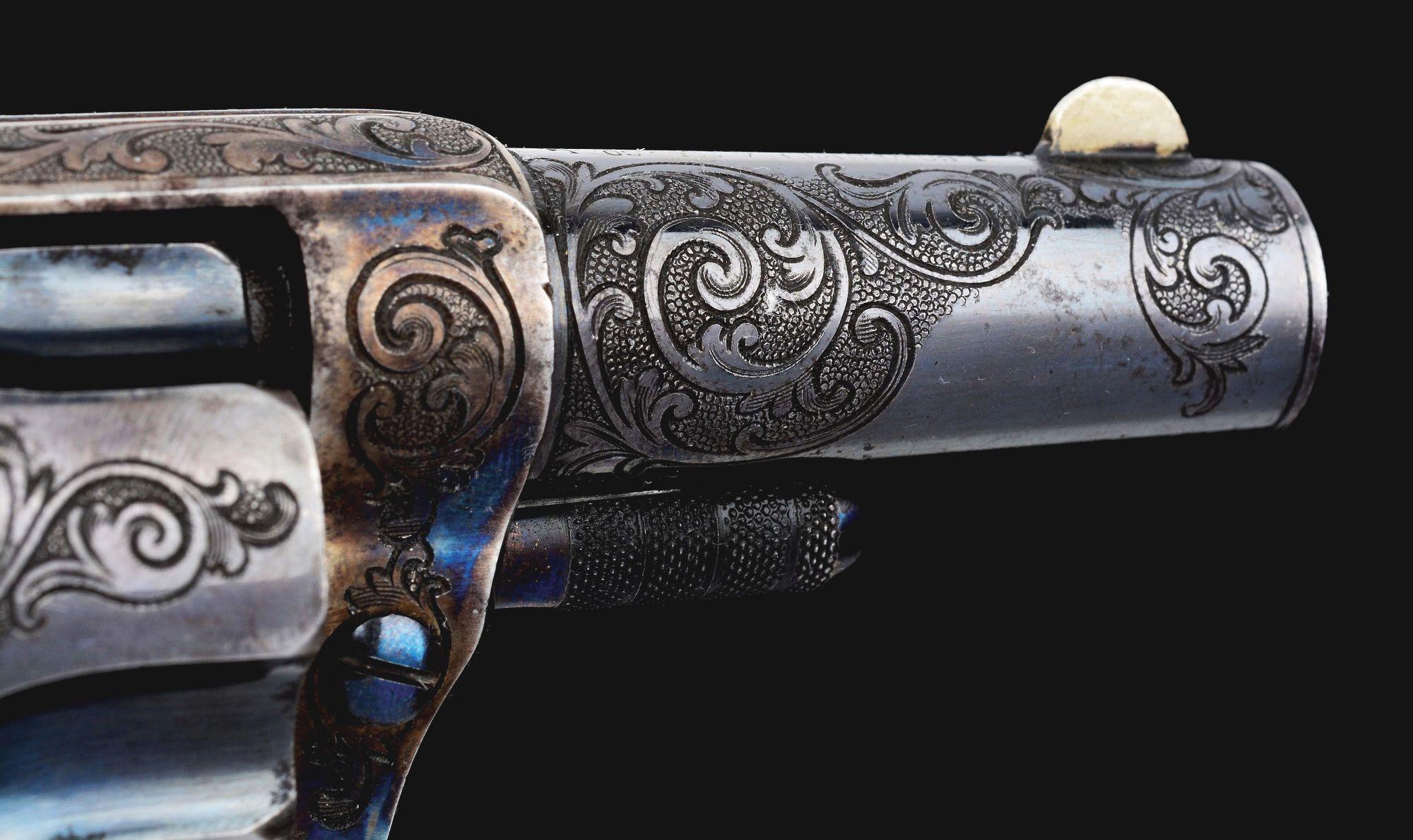 (A) Superb Factory Engraved "Big Colt" Colt New Line Single Action Revolver (1874).