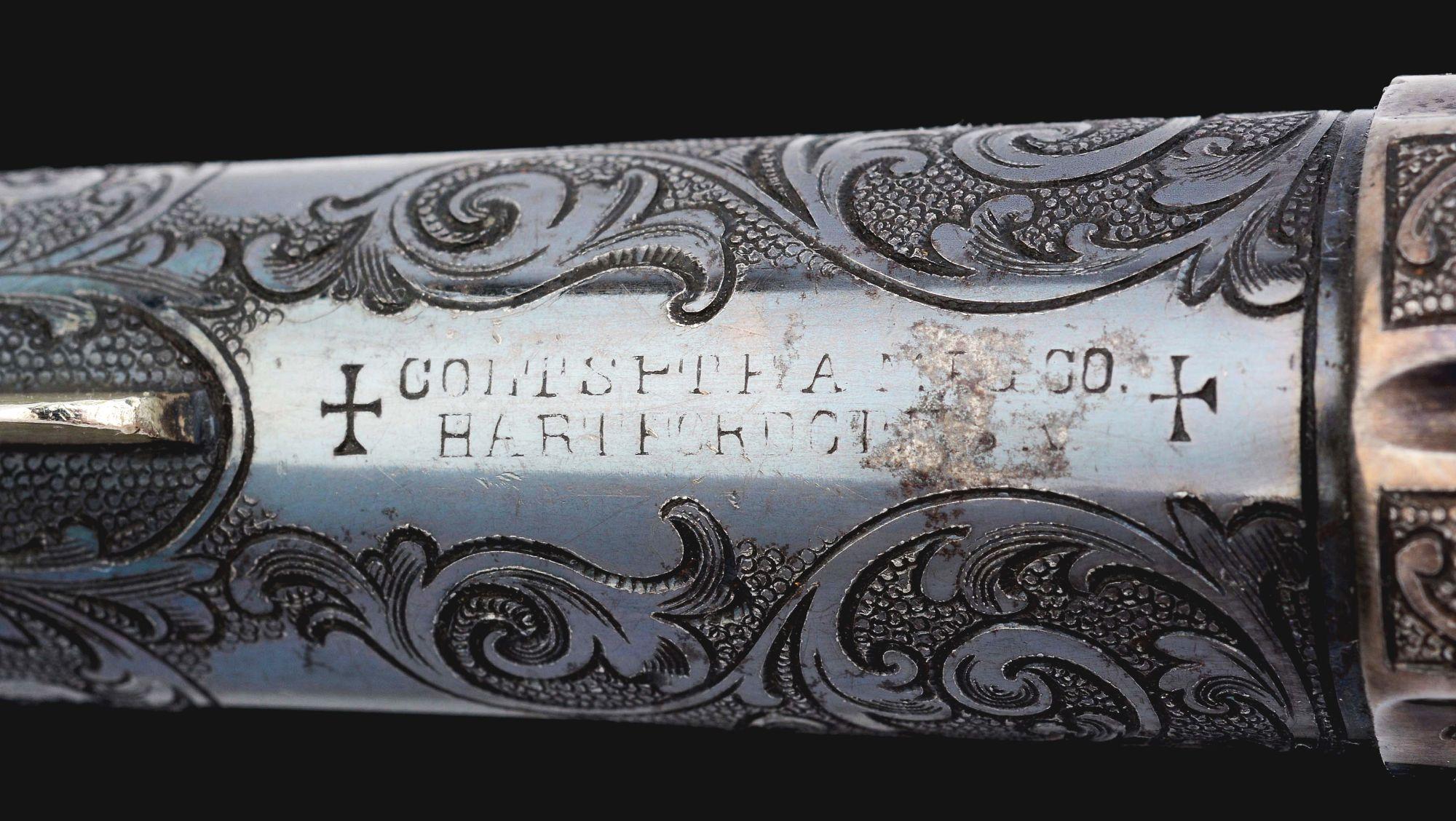 (A) Superb Factory Engraved "Big Colt" Colt New Line Single Action Revolver (1874).