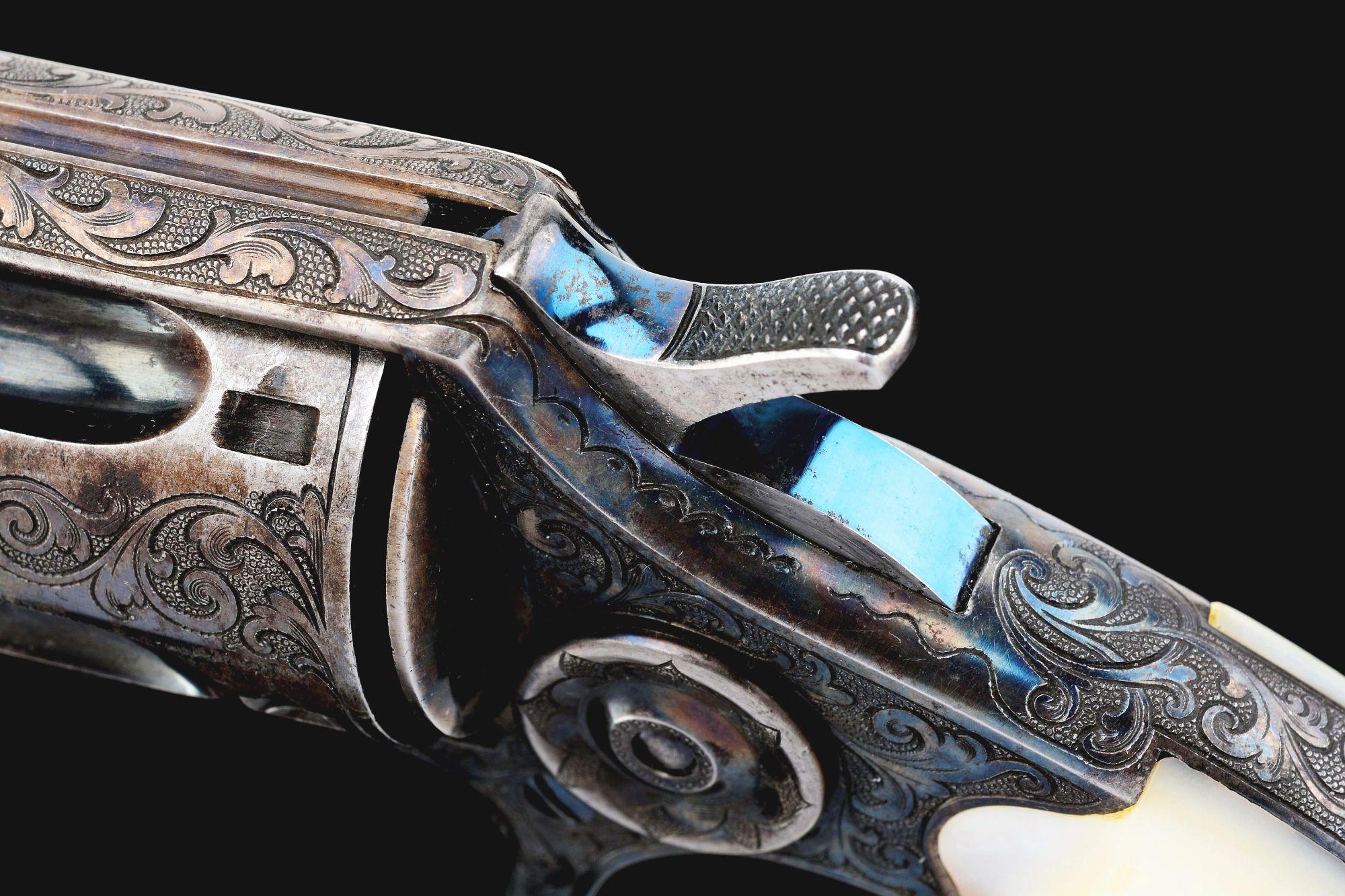 (A) Superb Factory Engraved "Big Colt" Colt New Line Single Action Revolver (1874).