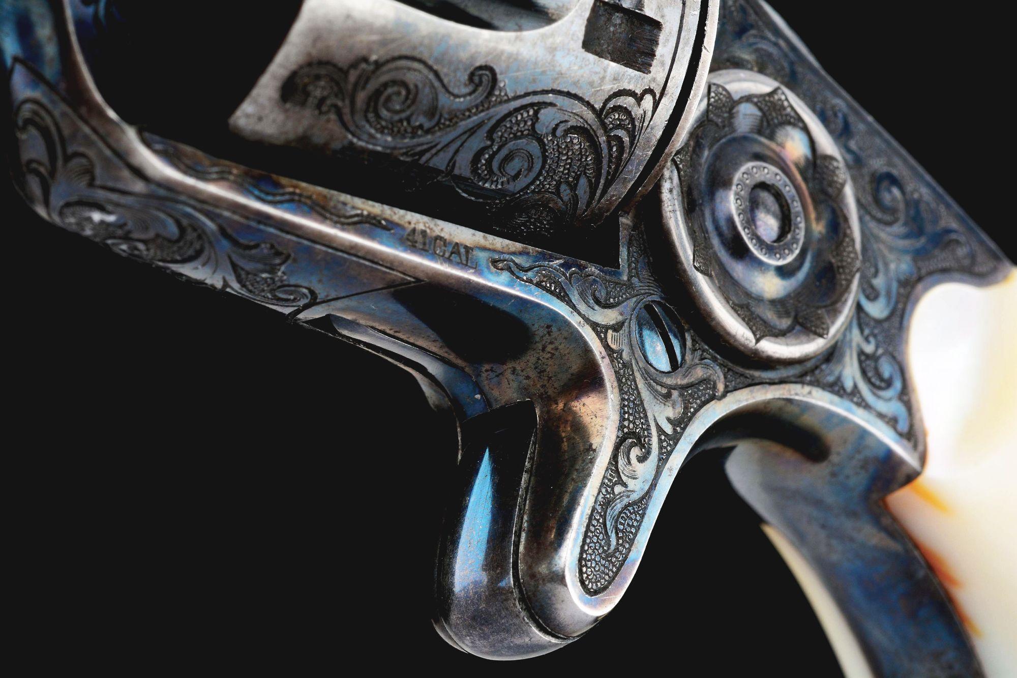 (A) Superb Factory Engraved "Big Colt" Colt New Line Single Action Revolver (1874).