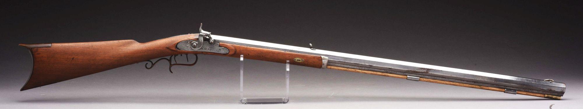 Documented Clark Gable's Half Stock Percussion Rifle From "across The Wide Missouri" Motion Picture.