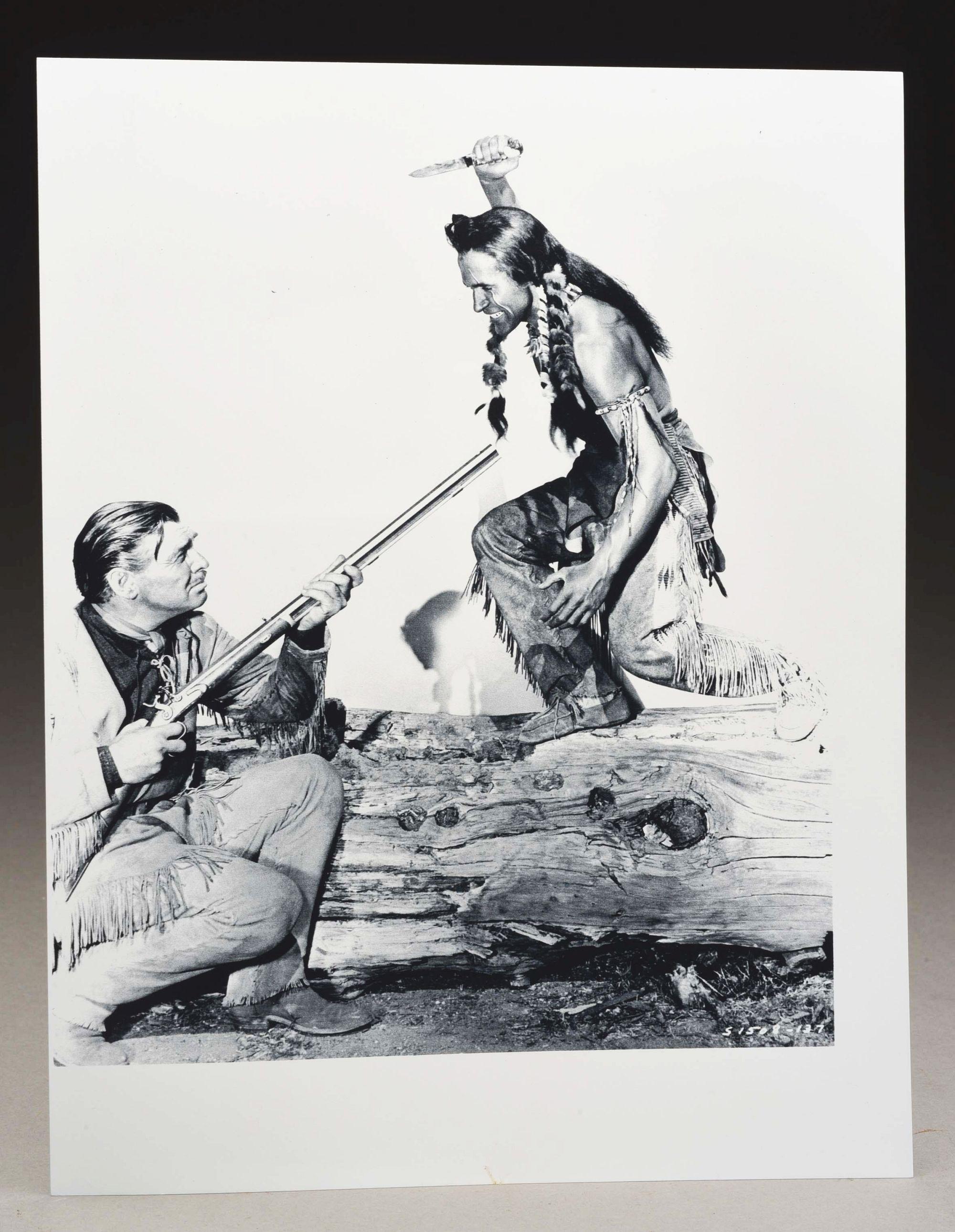 Documented Clark Gable's Half Stock Percussion Rifle From "across The Wide Missouri" Motion Picture.