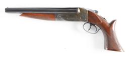 (N) Superb Original Condition, Scarce Flues Model, Ithaca Auto & Burglar 20 Gauge Double Shotgun wit