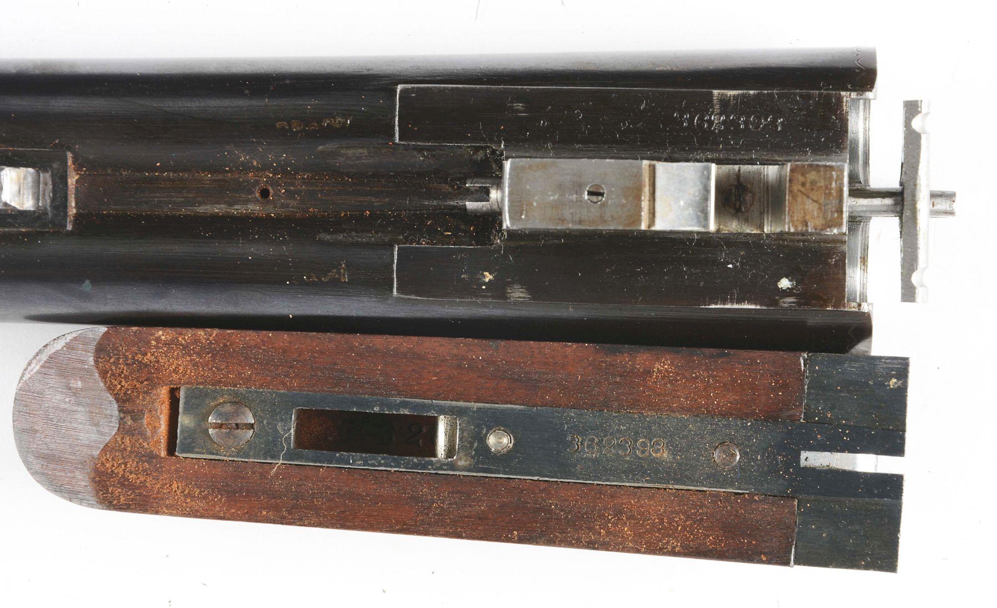 (N) Superb Original Condition, Scarce Flues Model, Ithaca Auto & Burglar 20 Gauge Double Shotgun wit